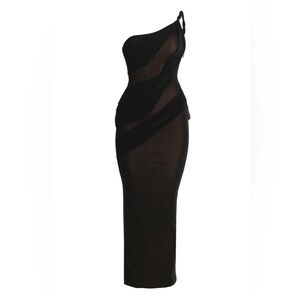 JLUXLABEL Strapless Black Dress